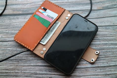iphone se 2020 leather wallet case women and men custom initials etsy