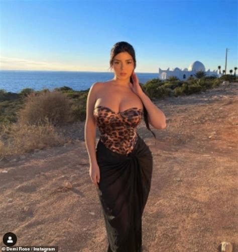 Demi Rose Puts On A Very Busty Display In A Racy Strapless Leopard