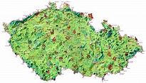 Tschechien Burgen Und Schlösser Karte