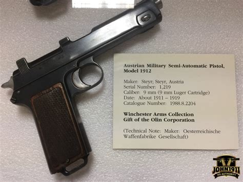 Potd Steyr Hahn 1912 9mm Luger Gun Blog