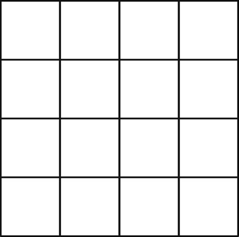 Download Free Printable Blank Bingo Cards Template 4 X 4 By 4