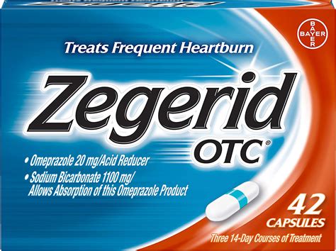 Zegerid Otc Heartburn Relief 24 Hour Stomach Acid Reducer Proton Pump Inhibitor With Omeprazole