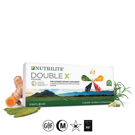 Nutrilite double x è un efficace integratore alimentare multivitaminico, multiminerale e di fitonutrienti arricchito con phytoblend™, un'esclusiva miscela di 22 ingredienti di origine vegetale e. Nutrilite™ Double X™ Multivitamin - 31-Day Supply with ...
