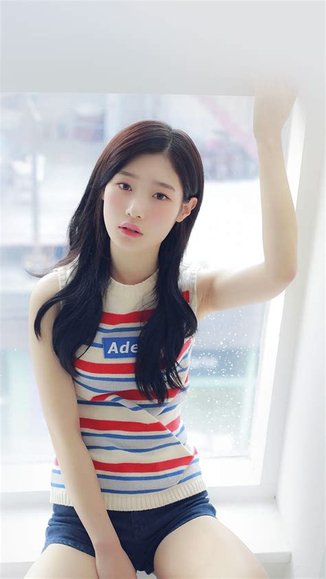 Chaeyeon Ioi Kpop Girl White Cute Android Wallpaper