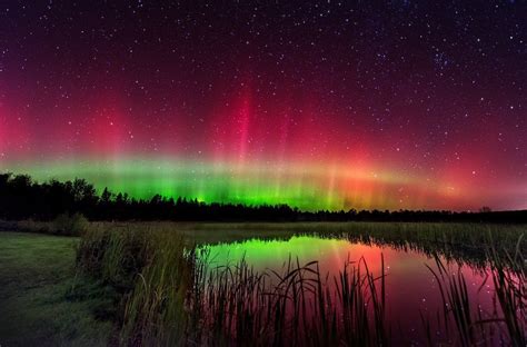 Aurora Borealis Over Maine Us Of A Pics