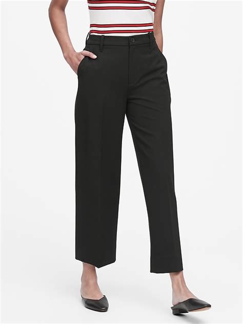 Banana Republic Slim Wide Leg Cropped Pant 493015002