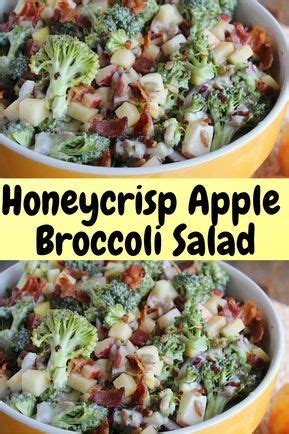 Broccoli salad is the ultimate summer side dish for cookouts and bbqs. Honeycrisp Apple & Broccoli Salad - Vegan Recipes