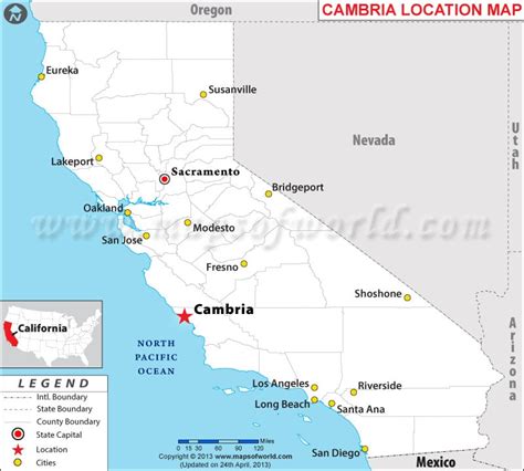 Where Is Cambria California