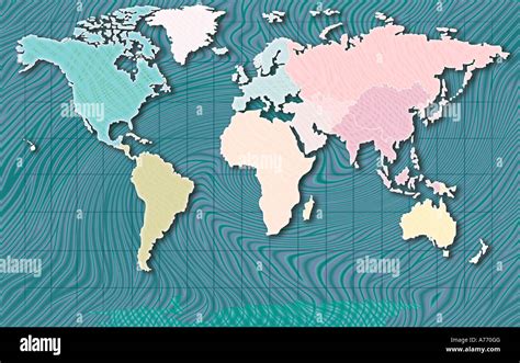 World Map Illustration Stock Photo Alamy
