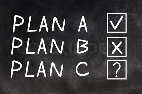 How else could they power through all the things that go wrong when starting a new venture? Plan a, Plan b und Plan C | Stock Bild | Colourbox