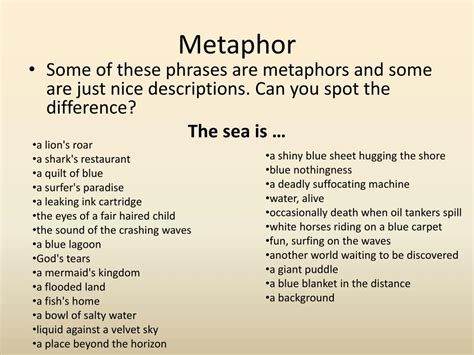Ppt Metaphors Powerpoint Presentation Free Download Id2780609