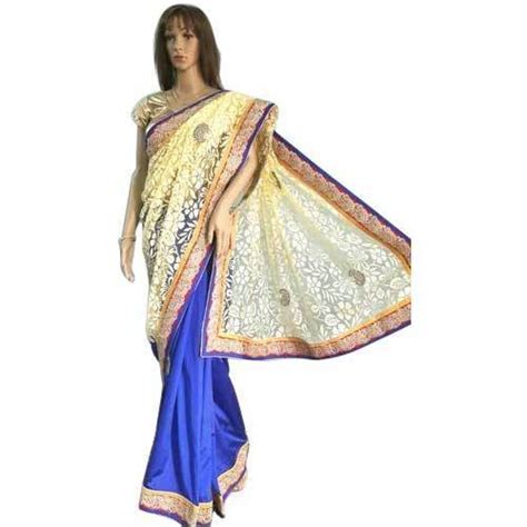 Unstitched Party Wear Half And Half Net Designer Saree At Rs 3295 In