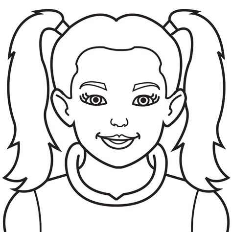 Happy Girl Coloring Pages Download And Print For Free
