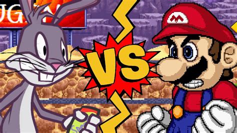 M U G E N Battles Bugs Bunny Vs Mario Looney Tunes Vs Super Mario