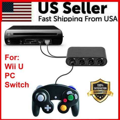 Gamecube Controller Adapter 4 Port For Nintendo Switch Wii U And Pc Usb