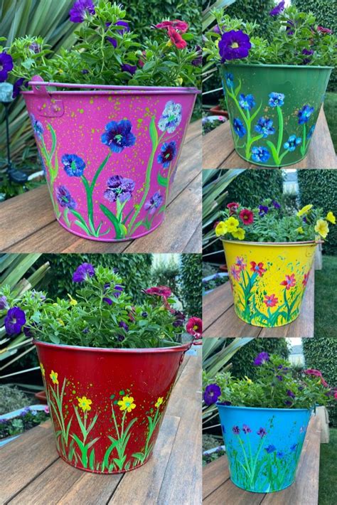 Painted Flower Pots Decorated Flower Pots Painted Flower Pots Paint