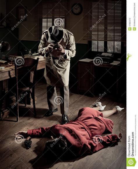 Photographer On Crime Scene Stock Photo Image Of 1940s