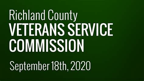 Veterans Service Commission 20200918 Youtube