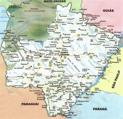 Mapas Do Mato Grosso Do Sul Mapasblog