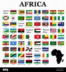 Banderas de África - juego completo de banderas con los colores ...