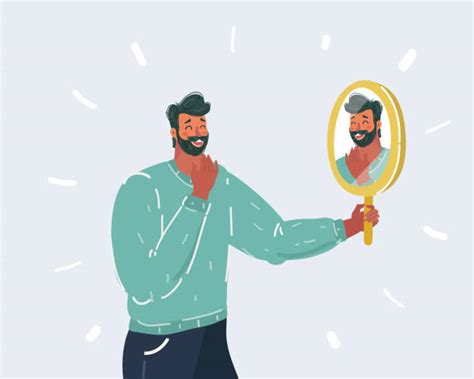 Admiring Self In Mirror Illustrations Royalty Free Vector Graphics