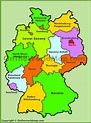 Administrative map of Germany - Ontheworldmap.com