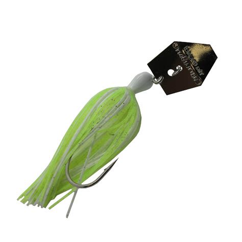 Chatterbait Original Lures 3 8 Oz Weight 5 0 Hook Chartreuse White