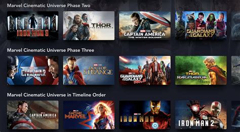 You'll want this list, which begins with iron man in 2008 and ends in 2019 with avengers. Disney Plus finally understands how fans want to watch ...