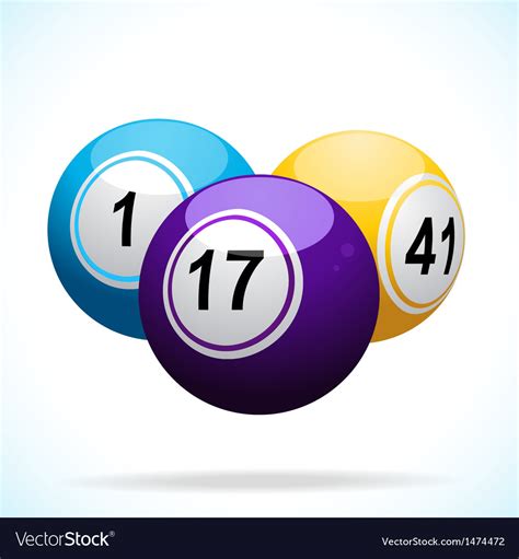 3d Bingo Balls Floating Royalty Free Vector Image