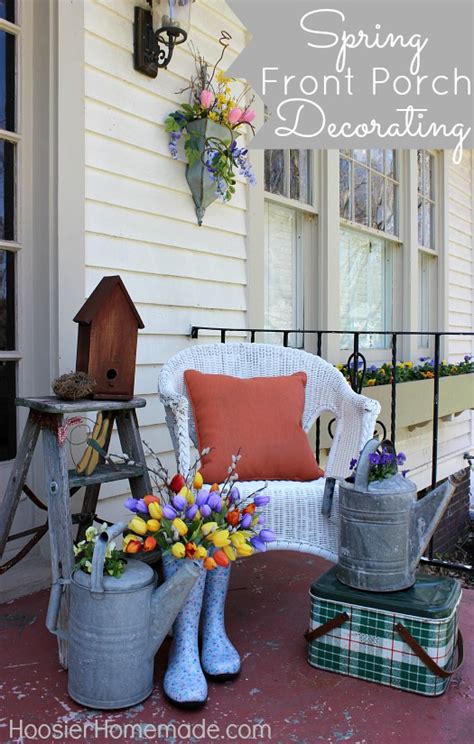 Spring Front Porch Decorating Hoosier Homemade