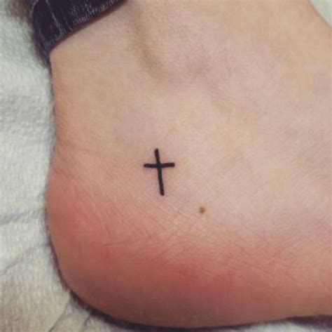 38 Small Cross Tattoo Ankle