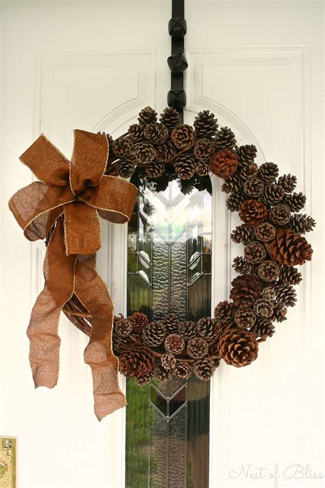 Easy To Create Diy Fall Pinecone Wreath Nest Of Bliss Thanksgiving