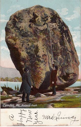 Camden Me Balance Rock The Hugh C Leighton Co Manuf Flickr