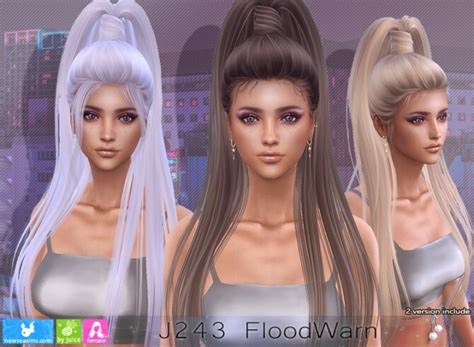 J243 Floodwarn Hair P At Newsea Sims 4 The Sims 4 Catalog
