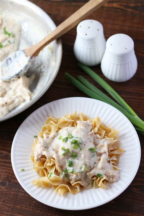 I am not above using the canned stuff, but sometimes, it's not what i want. Creamy Chicken Over Noodles • Longbourn Farm