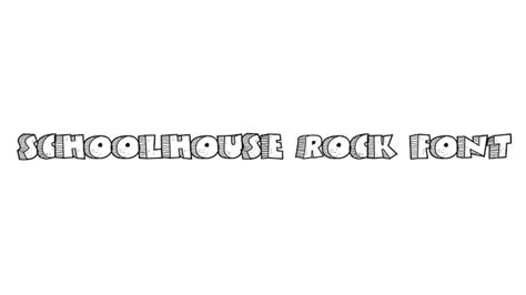Schoolhouse Rock Font Free Download Fonts Tera
