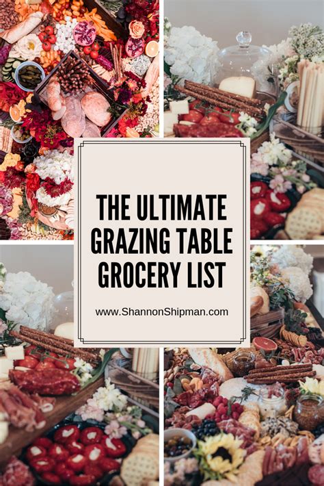 The Ultimate Grazing Table Grocery List | Grazing tables, Party food