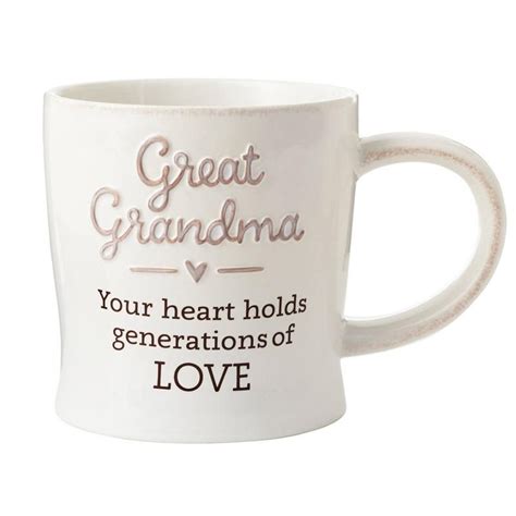 What are you supposed to get your grandma and grandpa who already have everything? Hallmark 1CAP1013 Great Grandma Mug, Ceramic | Grandma mug ...