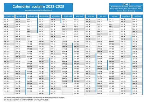 Calendrier Scolaire 2023 2024 Cycle 3 Image To U