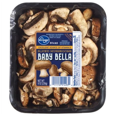 Baby Bella Sliced Mushrooms 8 Oz Marianos
