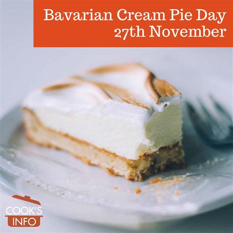 bavarian cream pie day cooksinfo