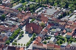 Luftbild Jüterbog - Gebäude der Stadtverwaltung - Rathaus am Marktplatz ...