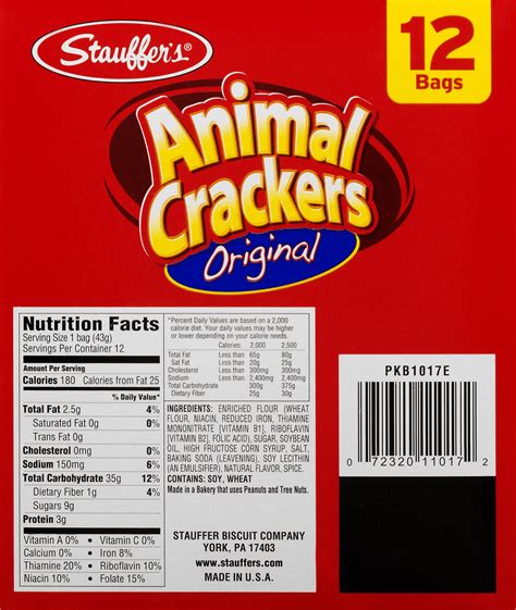 33 Animal Crackers Nutrition Label Labels Design Ideas 2020