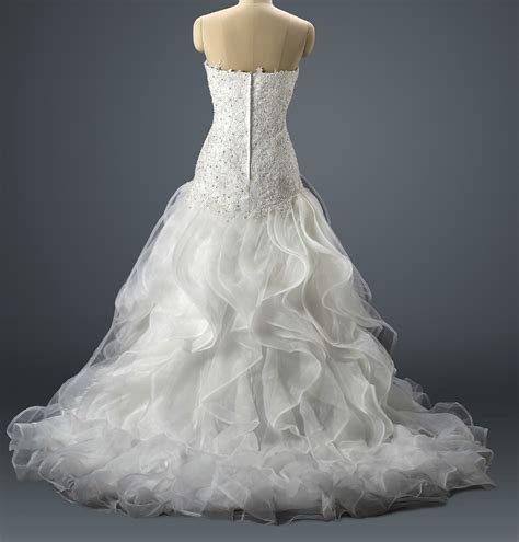 Isabella Couture Organza Ball Gown With Ruffled Skirt New Wedding Dress