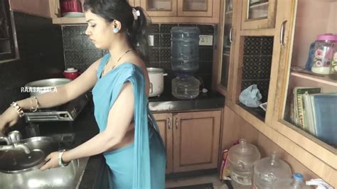 Raasa Leela Newly Married Couple Romance In Kitchen