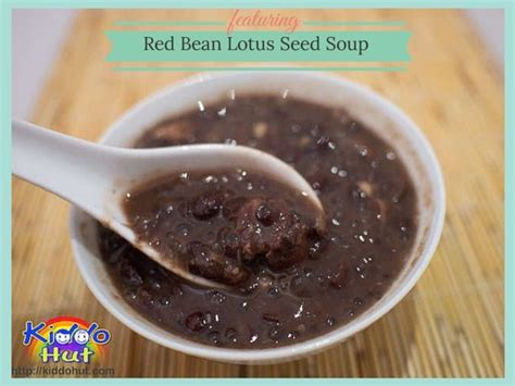Red Bean Lotus Seed Soup Kiddo Hut Red Beans Sweet Soup Red Bean Soup