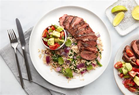 20 minutes fragrant basmati flavored with creamy avocado, a few tomatoes, fruity. Healthy Beef recipe | Mexican-style steak, avocado salsa ...