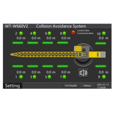 Lift Zone Safety Crane Collision Avoidance System For Preventing Struck