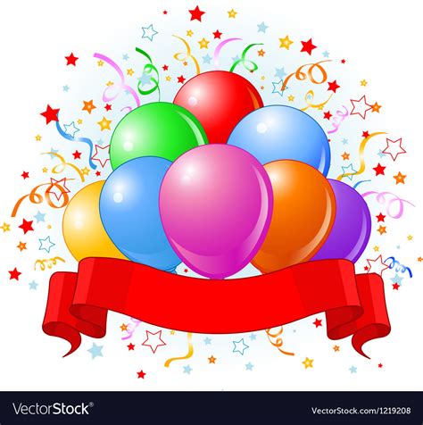 Birthday Balloons Design Royalty Free Vector Image