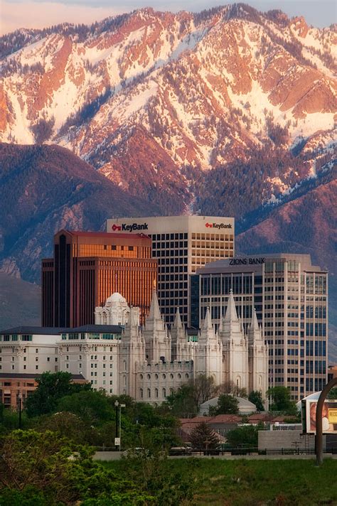 Salt Lake City Skyline Photograph By Douglas Pulsipher